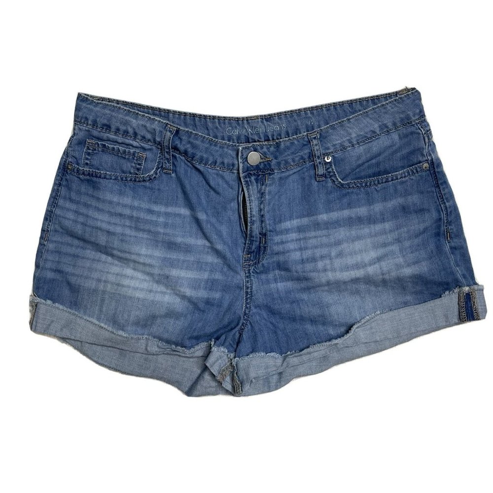 Women’s Calvin Klein Jeans Cutoff 100% Cotton Jean Shorts Size 12